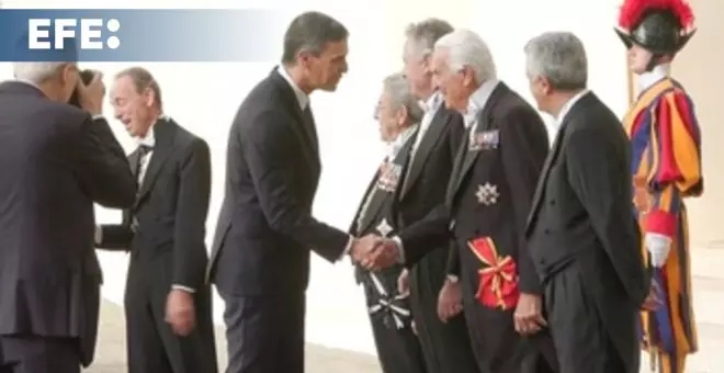 Pedro Sánchez llega al Vaticano para su segunda audiencia con el papa Francisco