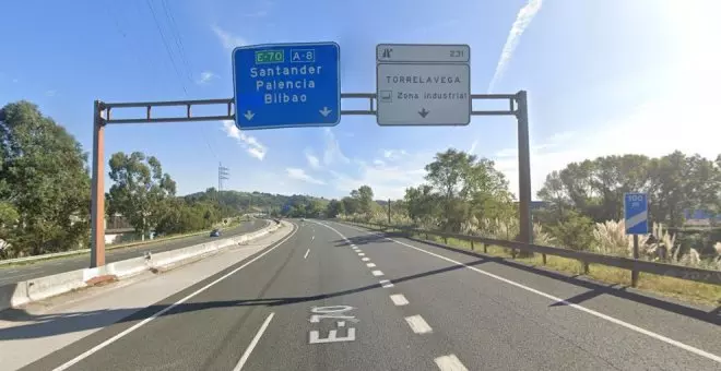 La A-67 permanecerá cortada al tráfico entre Torrelavega y Polanco en dirección Santander las noches del martes y miércoles por obras