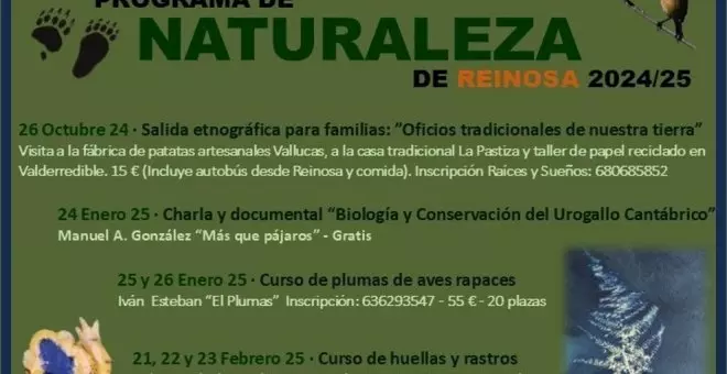 El Programa de Naturaleza del Ayuntamiento arranca el 26 de octubre con una salida etnográfica