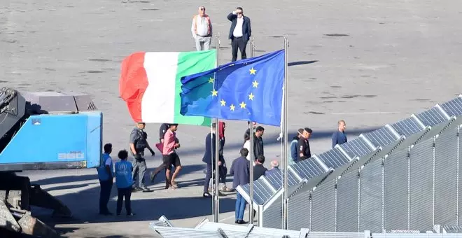 Los primeros 16 migrantes deportados por Italia llegan a Albania