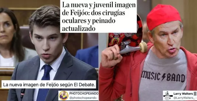 "Ojalá alguien me quiera como 'El Debate' a Feijóo": cachondeo (y memes) con el peloteo por su "nueva y juvenil imagen"