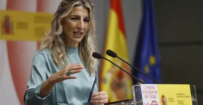 Yolanda Díaz abre la puerta a que Sumar se persone en los tribunales contra Errejón si lo piden las víctimas