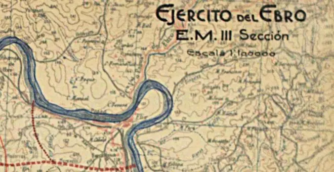 Aquí puedes ver los mapas del Ejército republicano en la Batalla del Ebro