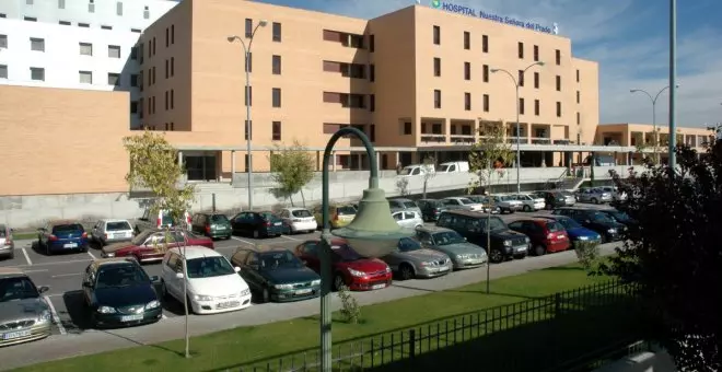 Hospitalizado un trabajador por fracturas en las piernas tras caerle encima una viga de hierro en Talavera de la Reina