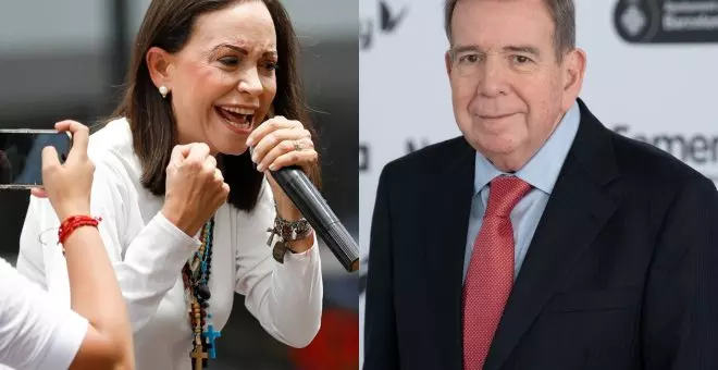 Los opositores venezolanos María Corina Machado y Edmundo González, premio Sájarov a la libertad de conciencia