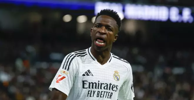 Vinicius muestra su apoyo a Lamine, Ansu y Raphinha tras los insultos racistas en el Bernabéu