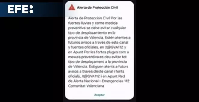 Emergencias activa el aviso Es-Alert a toda la población para que no se desplace