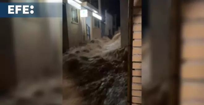 Las lluvias torrenciales han acumuado 435,8 litros por metro cuadrado en Chiva (València)