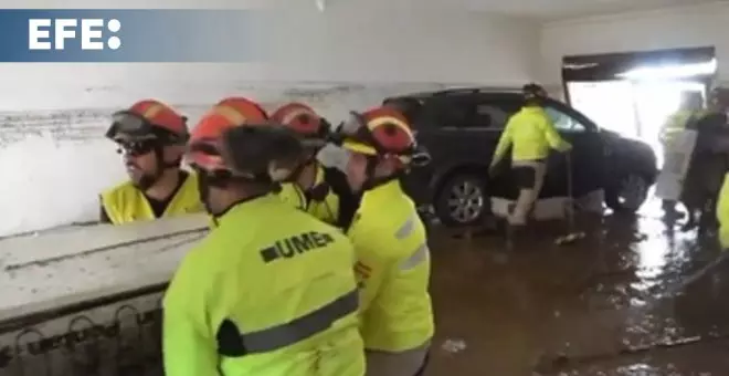 Imágenes del trabajo de la UME y los servicios de emergencias de Castilla La Mancha colaboran en Mira (Cuenca)