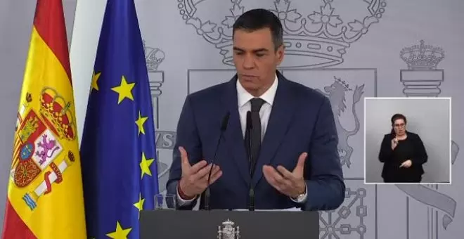 Sánchez: "Yo estoy bien y a mí no me van a desviar de la atención fundamental"