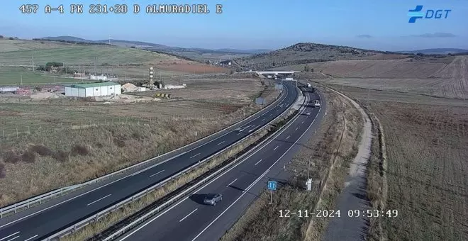 El vuelco de un camión obliga a cortar al tráfico en la A-4 a su paso por la provincia de Ciudad Real