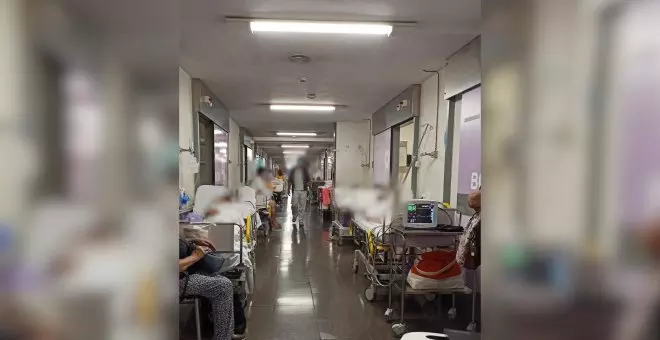 El cierre de una planta y la falta de personal colapsan el Hospital de Getafe: "Los pacientes duermen en el pasillo"