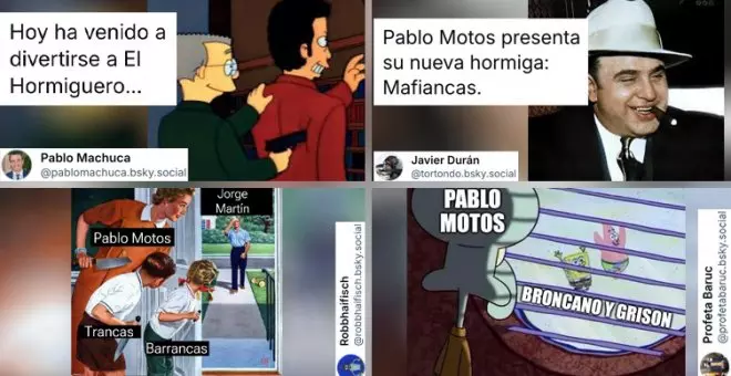 "Pablo Motos presenta a su nueva hormiga, Mafiancas": los memes más cachondos sobre el boicot de 'El Hormiguero' denunciado en 'La Revuelta'