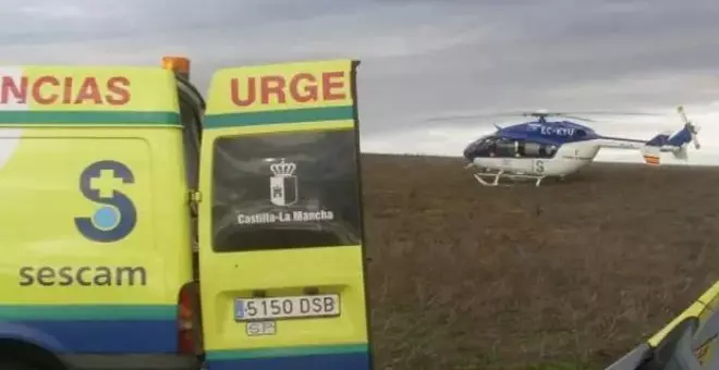 La salida de vía de una furgoneta en una carretera de Ciudad Real deja un muerto y un herido