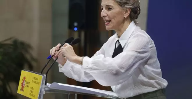 Yolanda Díaz pide que el SMI suba como mínimo lo mismo que la inflación