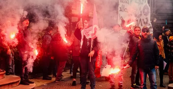 La huelga general en Italia reúne a miles de personas contra los Presupuestos de Meloni